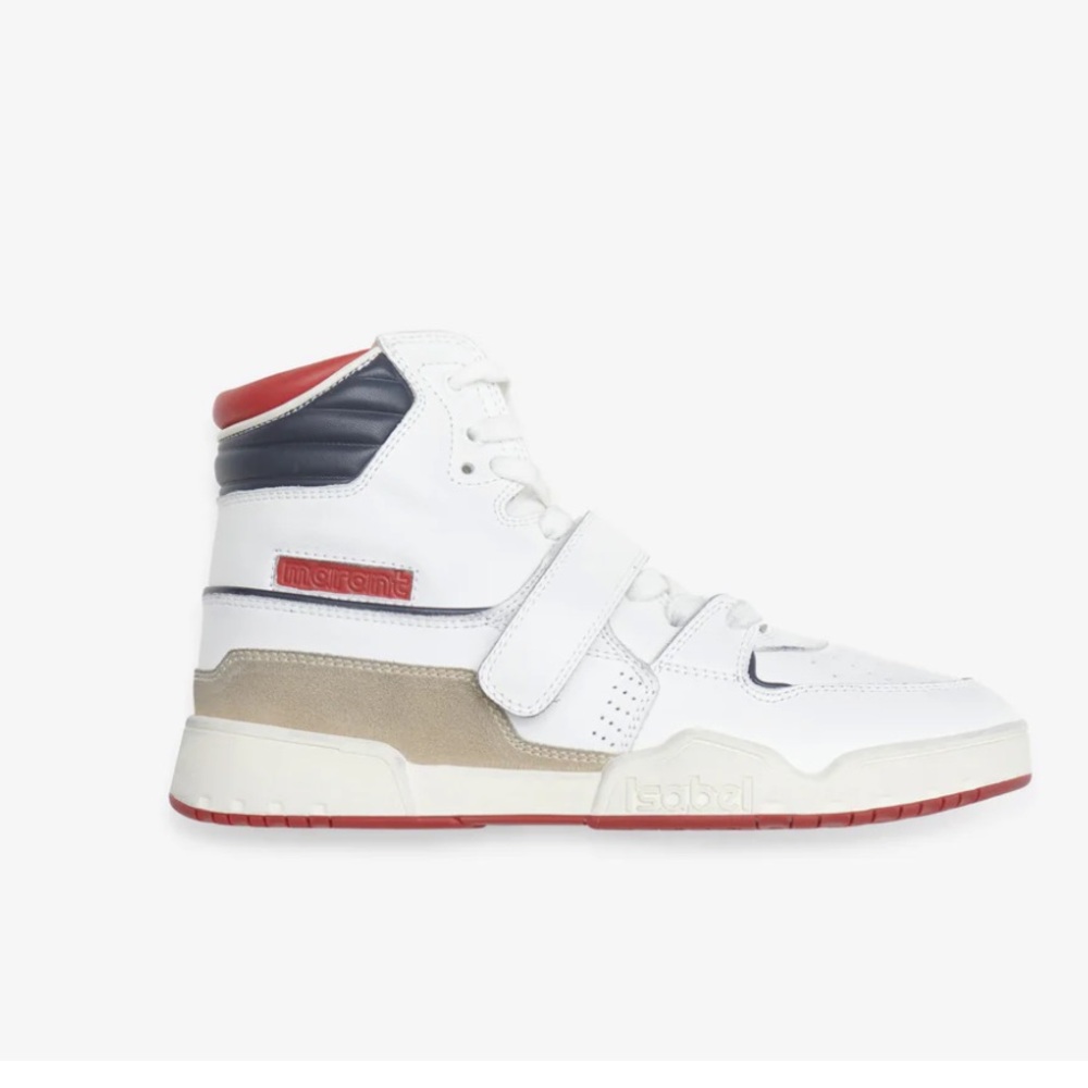Isabel Marant alsee leather high-top sneakers